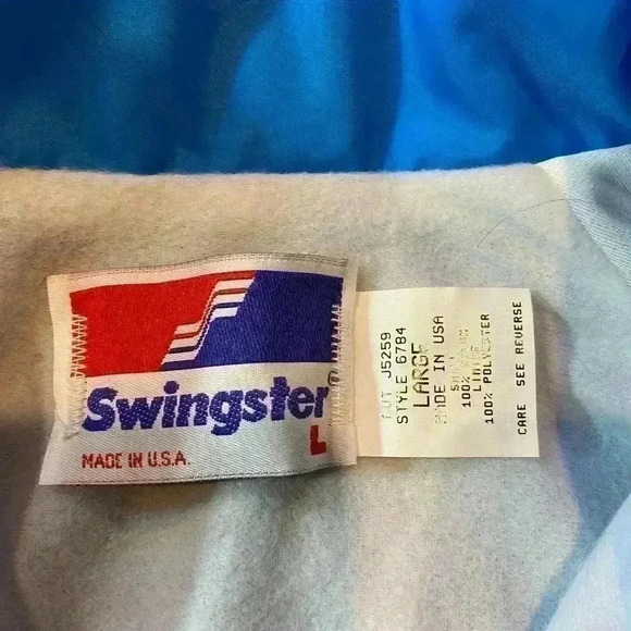 Swingster Vintage Georgia Pacific jacket size Large color light Blue - Picture 3 of 4